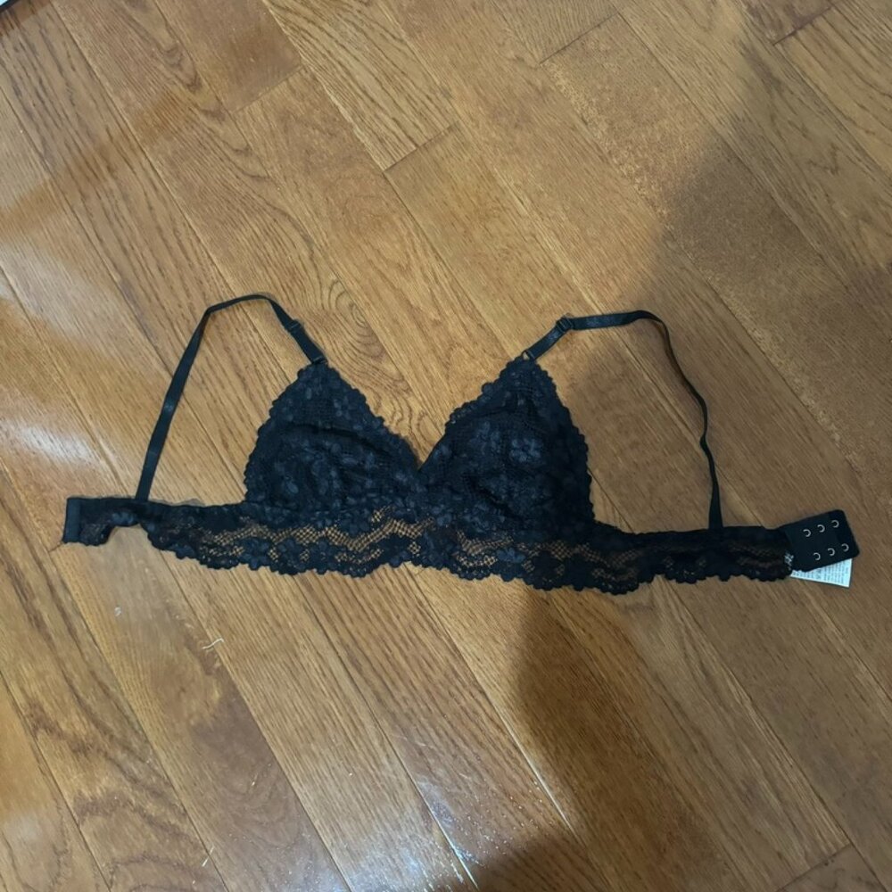 Black Lace Bra